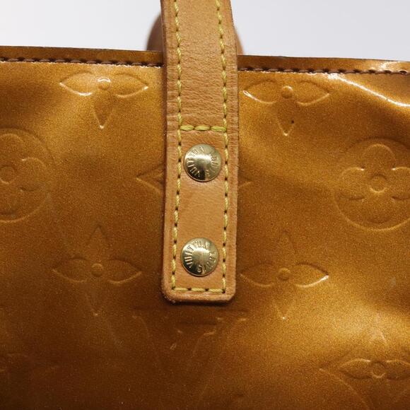 LOUIS VUITTON Monogram Vernis Reade PM Hand Bag Bronze M91146 - Picture 10 of 16